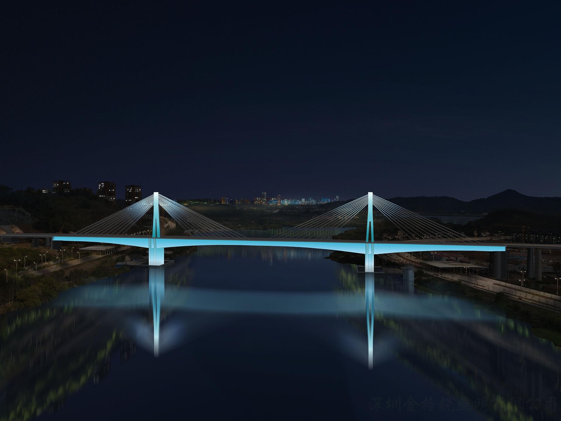 惠州市劍潭東江特大橋燈光設(shè)計項目